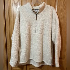 Fluffy sweater 1/4 zip - size 1x